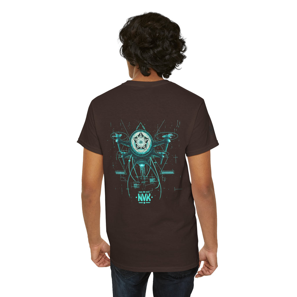 NVK ALIEN DRONE EMBLEM TEE™ — Futuristic Tech Graphic