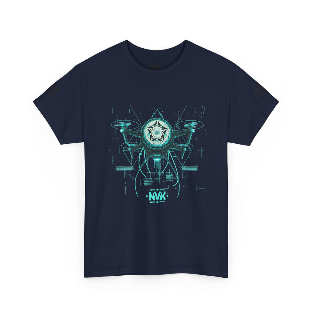 NVK ALIEN DRONE EMBLEM TEE™ — Futuristic Tech Graphic