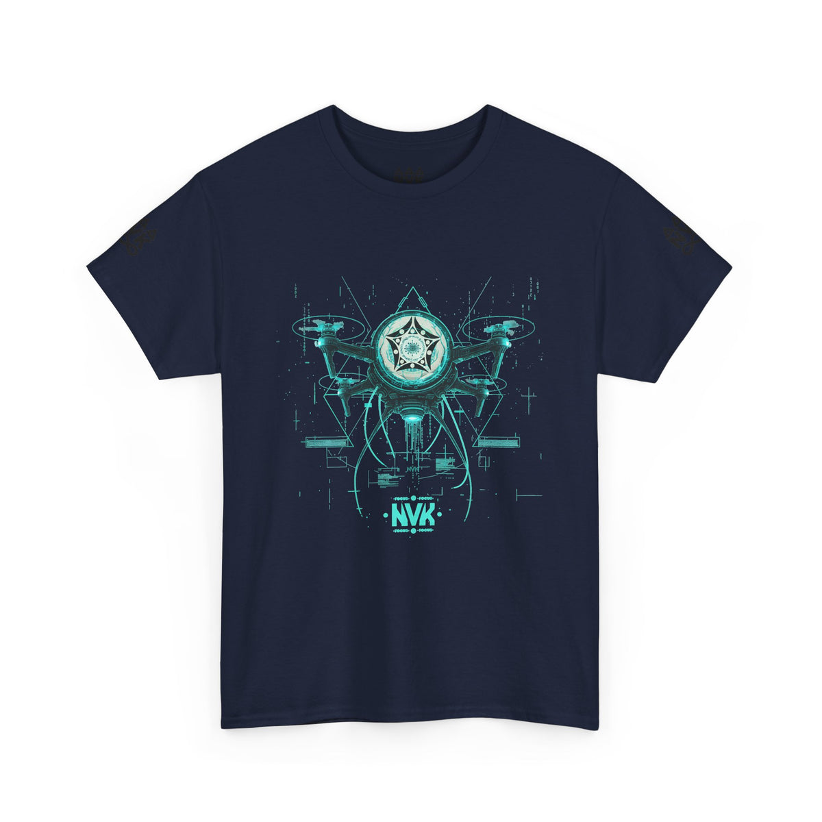 NVK ALIEN DRONE EMBLEM TEE™ — Futuristic Tech Graphic