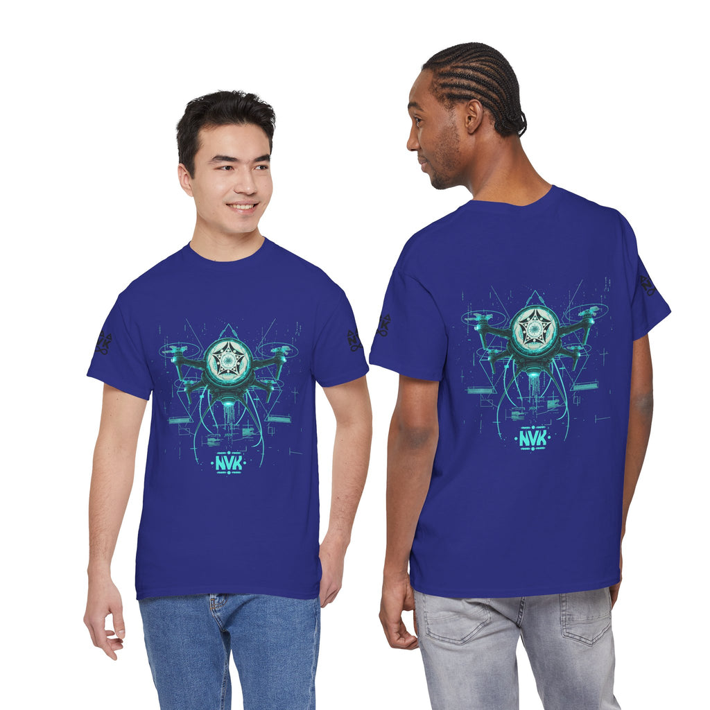 NVK ALIEN DRONE EMBLEM TEE™ — Futuristic Tech Graphic