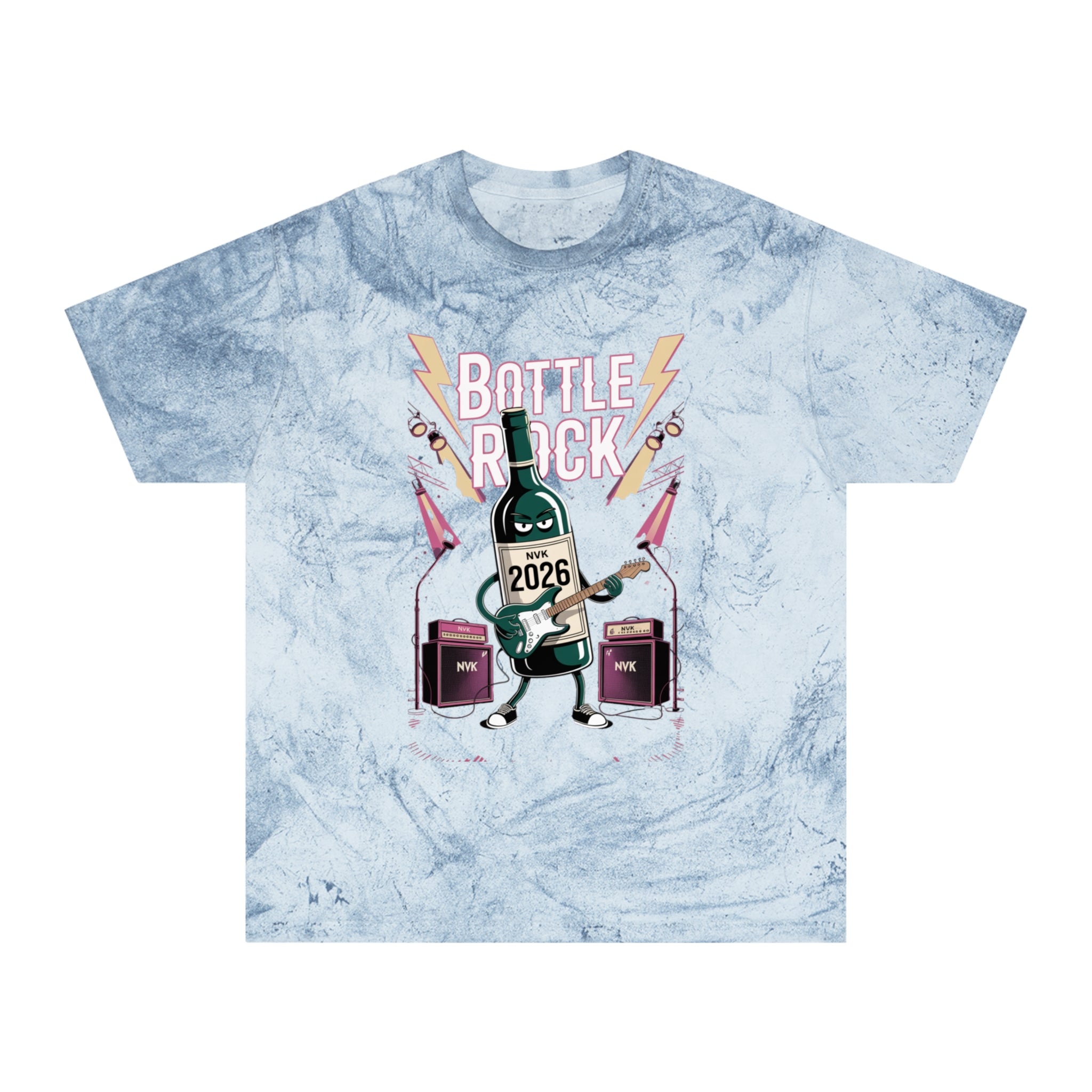 NVK BOTTLE ROCK TEE™ — Vintage Tie-Dye Graphic