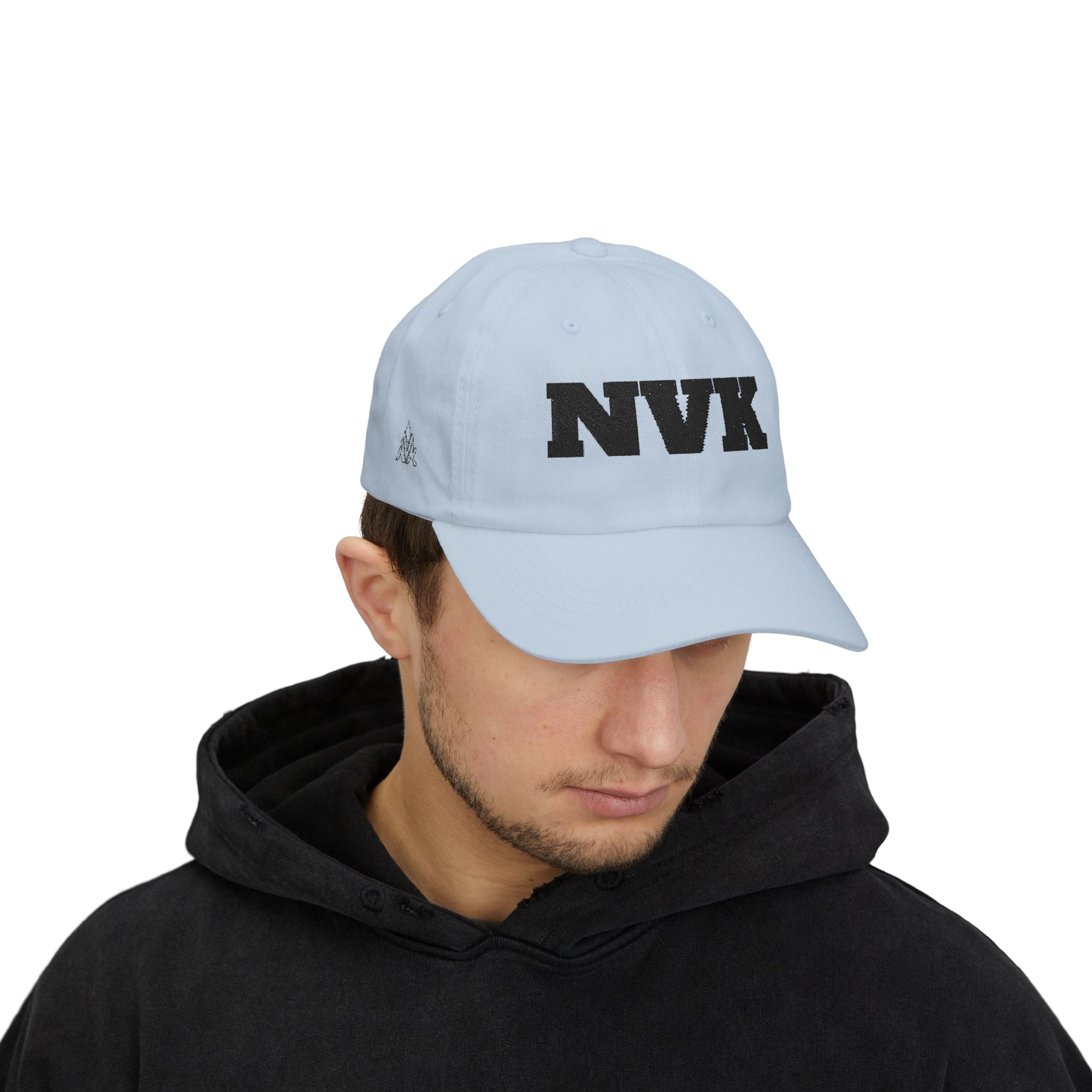 NVK EMBROIDERED DAD CAP™ — Classic White Baseball Hat