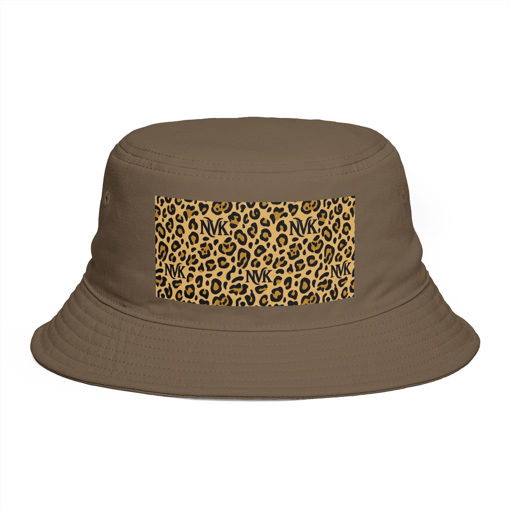 NVK LEOPARD BUCKET HAT™ — Brown Safari Print Sun Hat