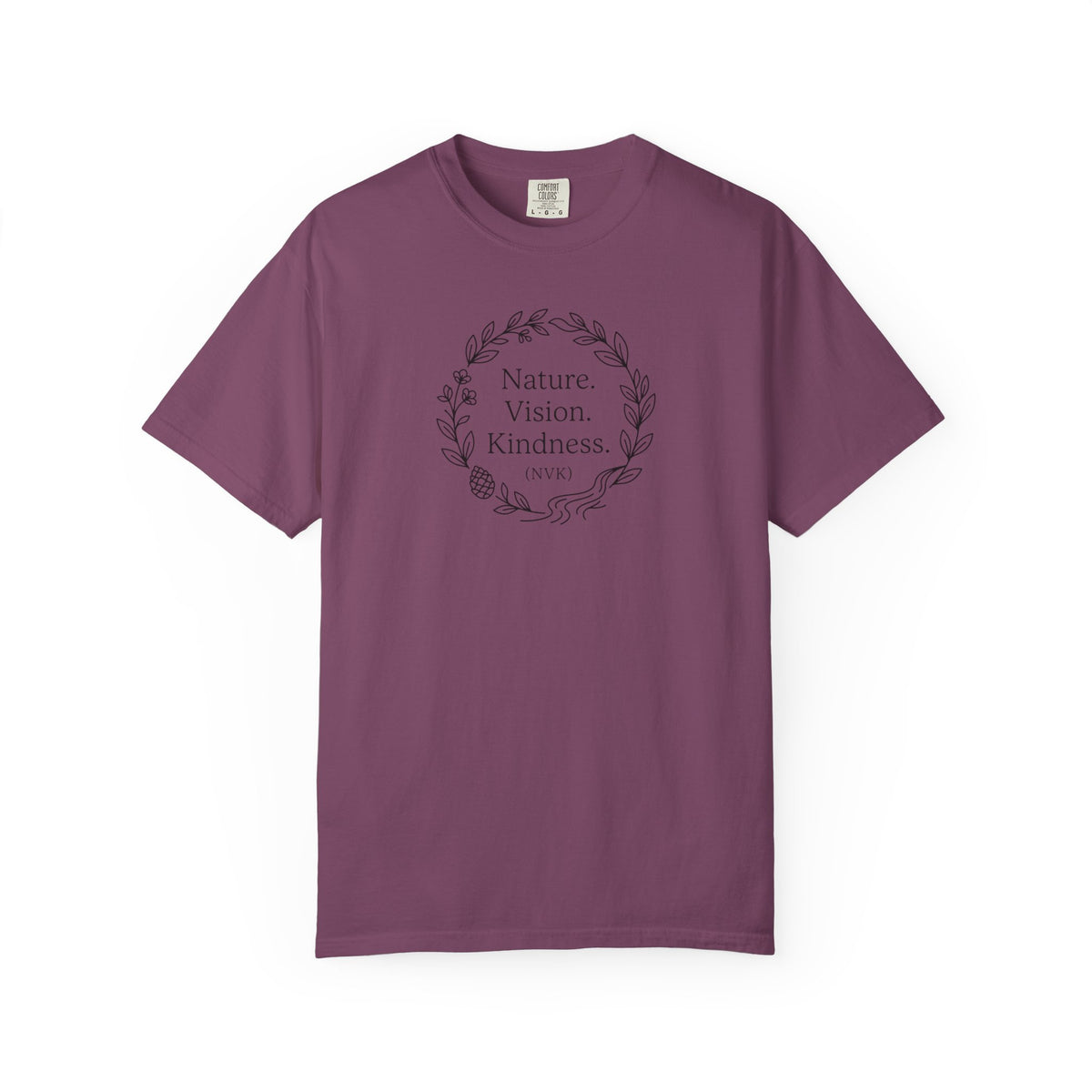 NVK NATURE VISION KINDNESS TEE™ — Floral Wreath Graphic