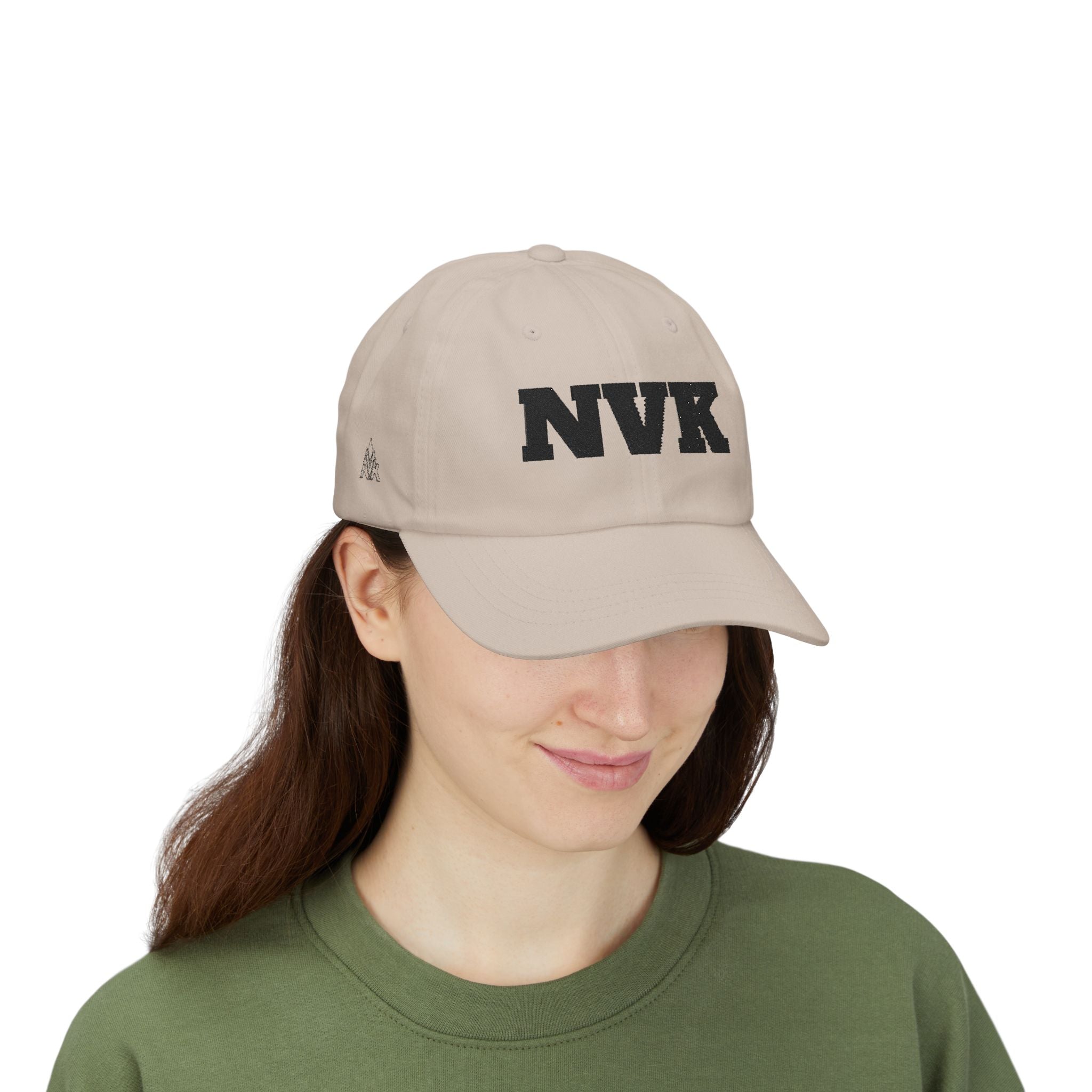 NVK EMBROIDERED DAD CAP™ — Classic White Baseball Hat