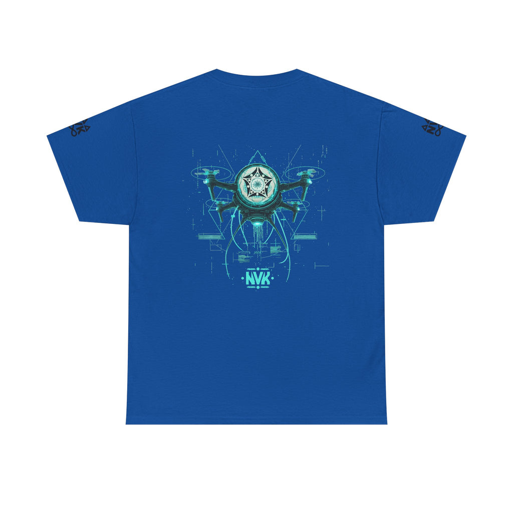 NVK ALIEN DRONE EMBLEM TEE™ — Futuristic Tech Graphic