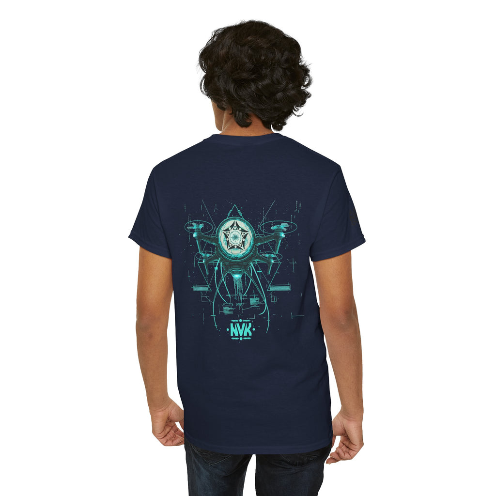 NVK ALIEN DRONE EMBLEM TEE™ — Futuristic Tech Graphic