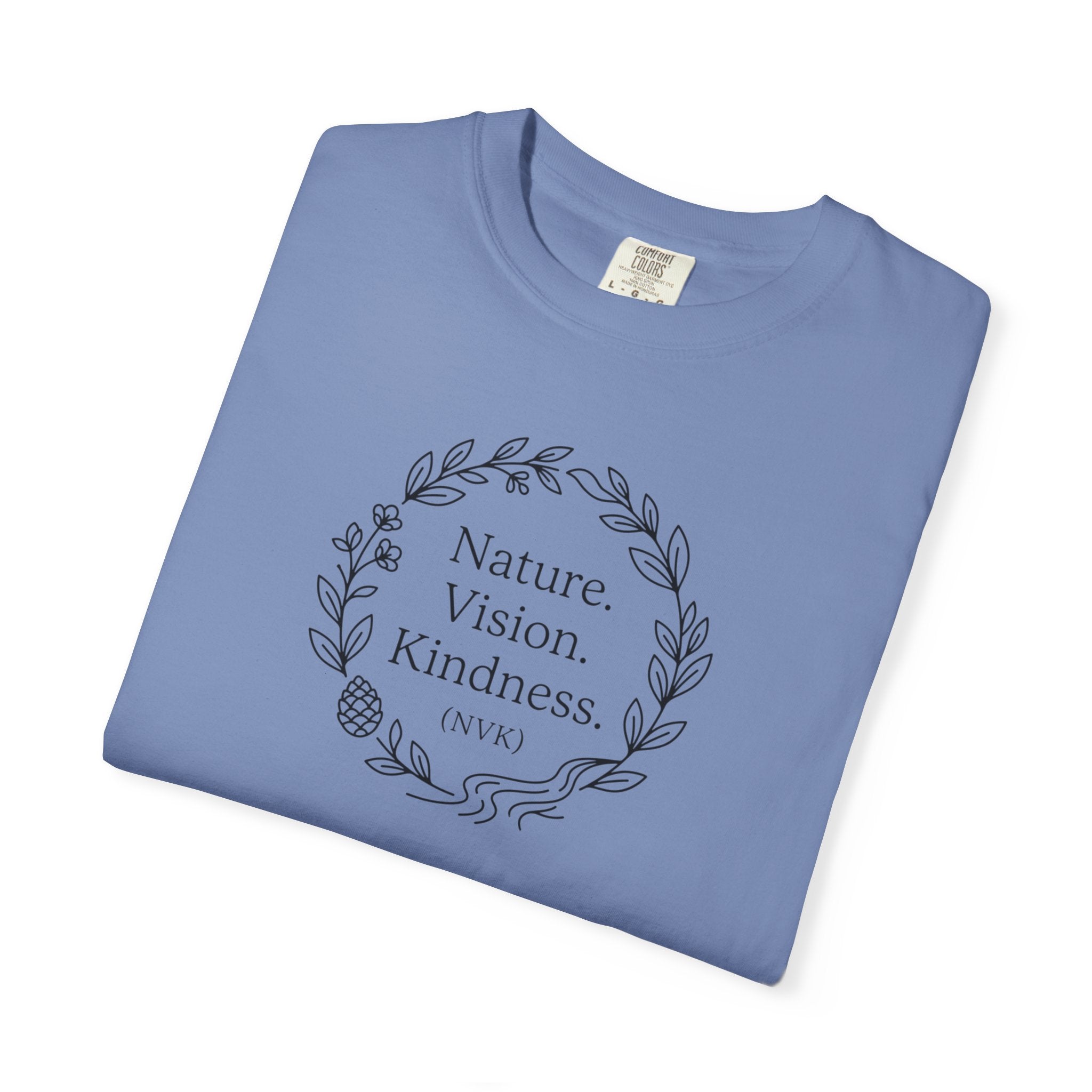 NVK NATURE VISION KINDNESS TEE™ — Floral Wreath Graphic