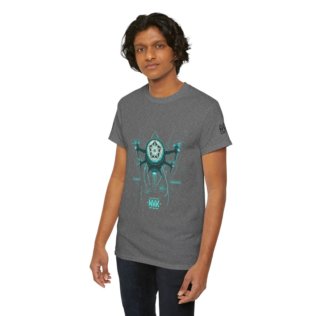 NVK ALIEN DRONE EMBLEM TEE™ — Futuristic Tech Graphic