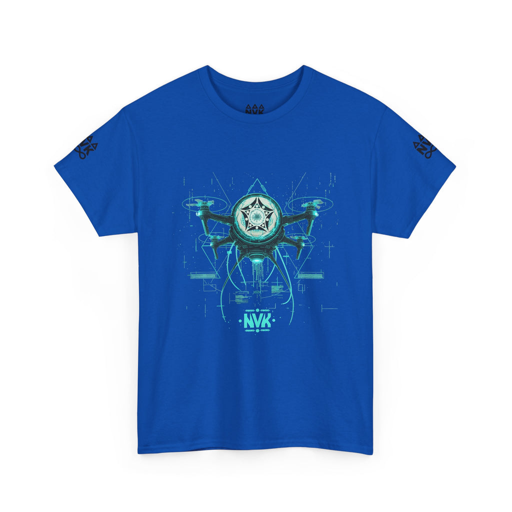 NVK ALIEN DRONE EMBLEM TEE™ — Futuristic Tech Graphic
