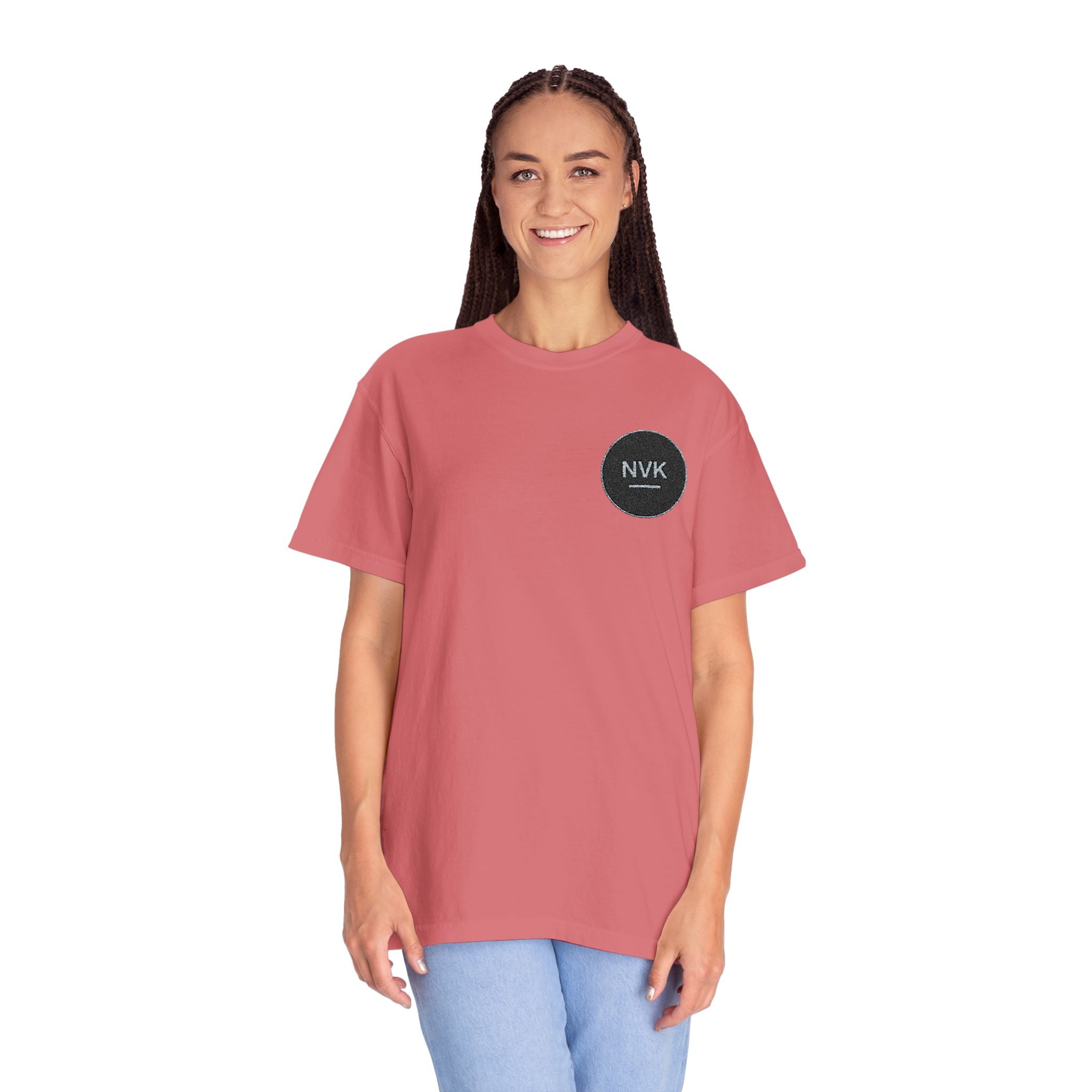 NVK MINIMAL LOGO TEE™ — Heavyweight Garment-Dyed Essential