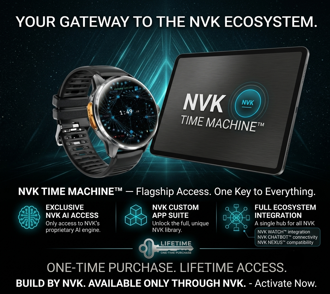NVK TIME™ Machine | AI Flagship Smartwatch