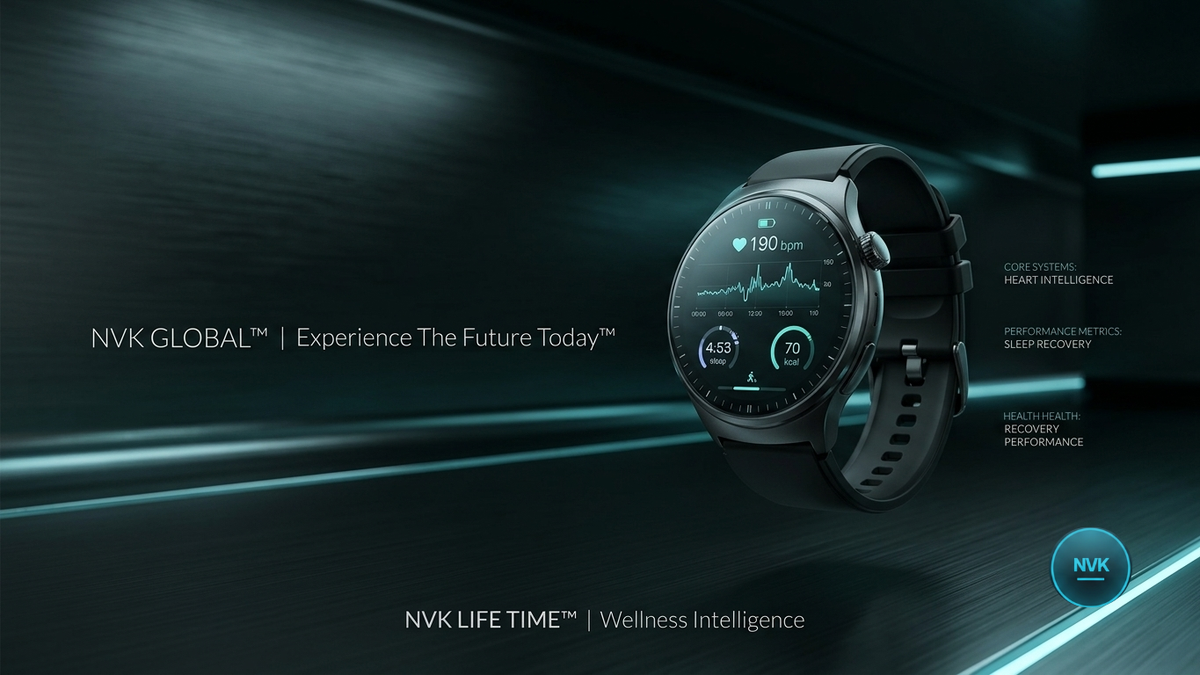 NVK LIFE TIME™ | Flagship Wellness Intelligence Smartwatch