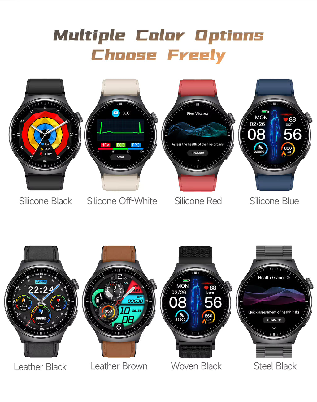 NVK LIFE TIME™ | Flagship Wellness Intelligence Smartwatch