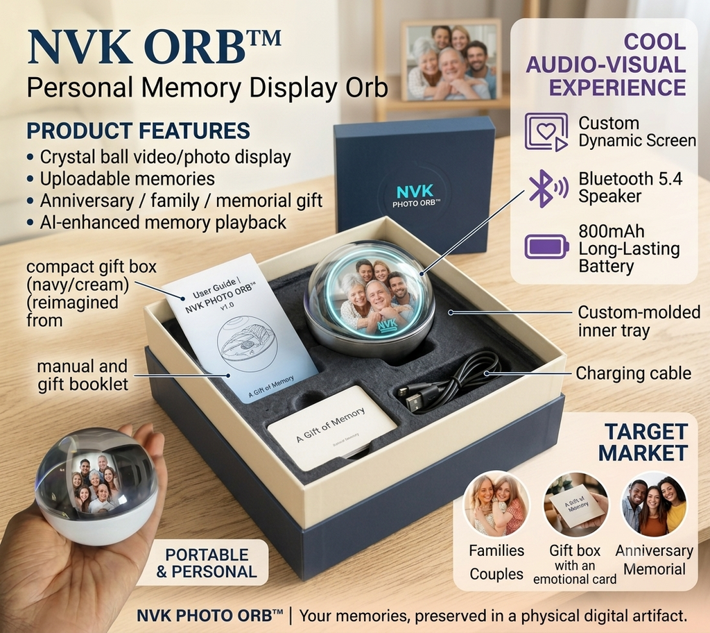 NVK PHOTO ORB™ | Personal Memory Display