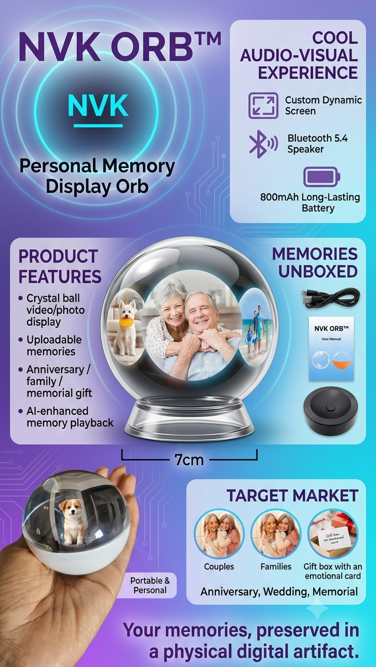 NVK PHOTO ORB™ | Personal Memory Display